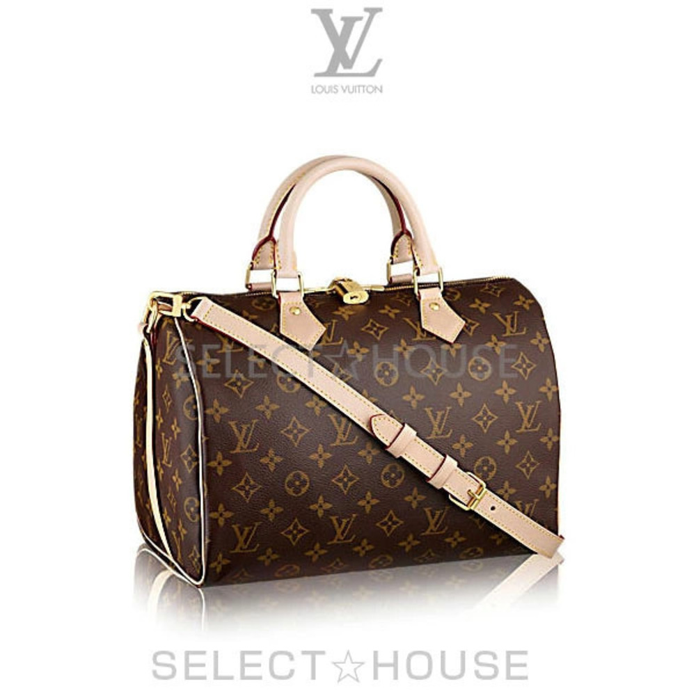 Louis Vuitton Speedy Bandouliere 2Way Shoulder Bag Leather Brown